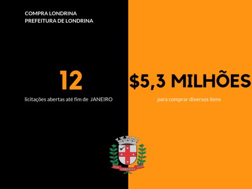 12 compras para fazer negócios com a Prefeitura de Londrina em 2019